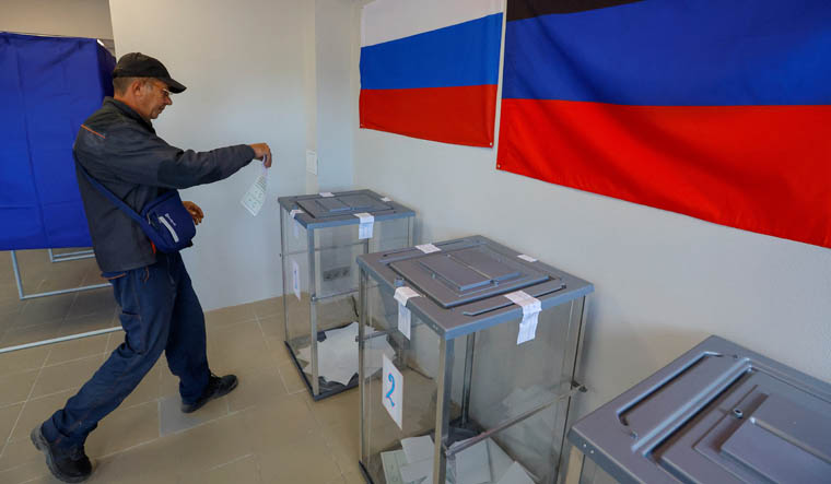 Referendum in Russian occupied regions